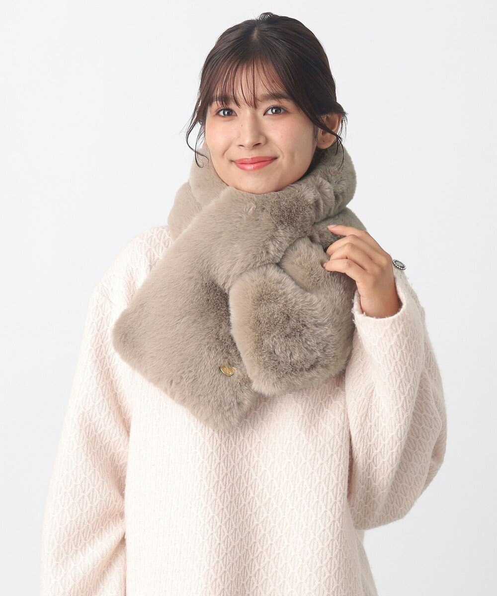 MOONBAT 【FUDGE11月号掲載】PAUL & JOE ACCESSOIRES フェイクファービッグマフラー 