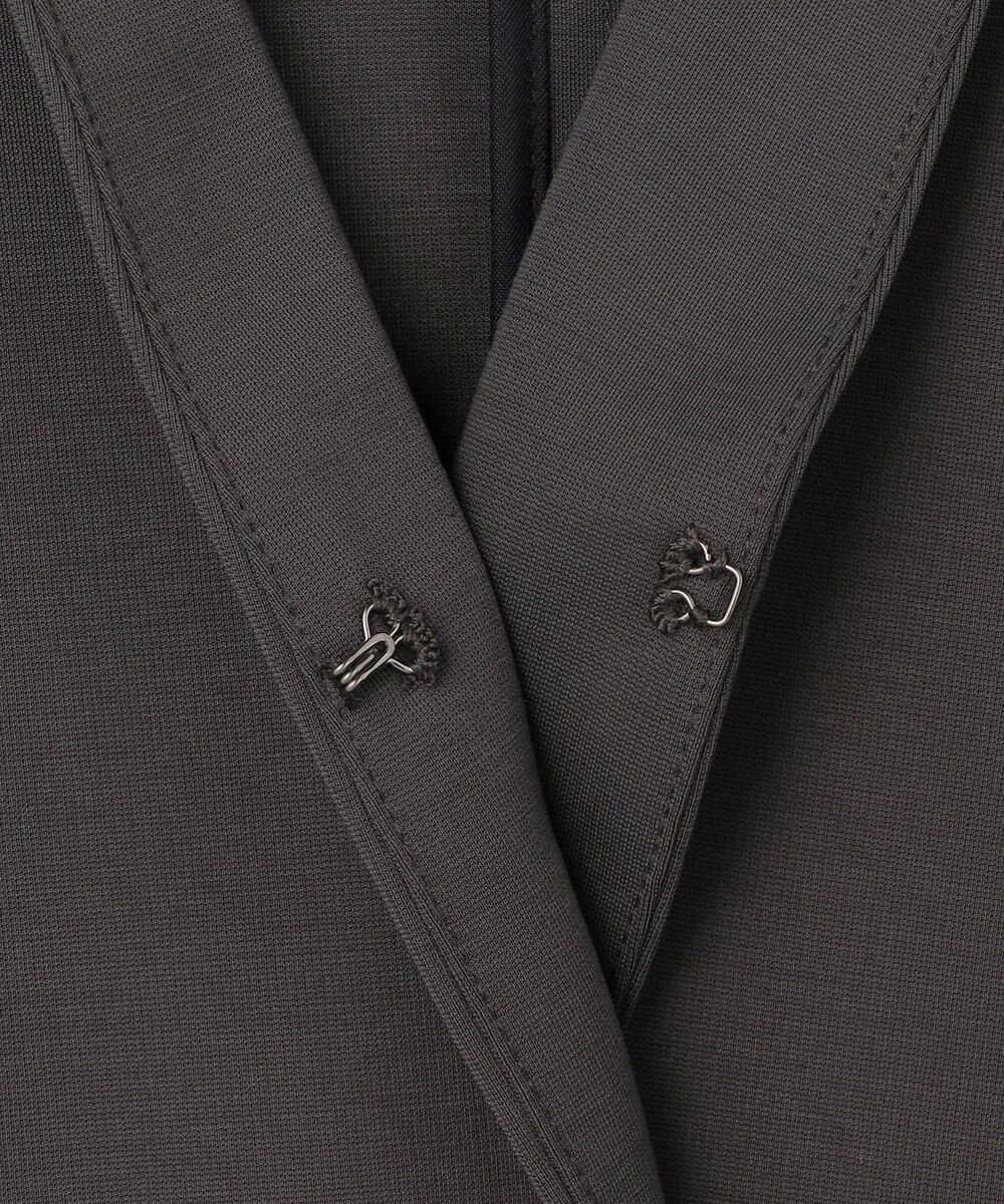 ICB L ナイロンストレッチポンチ ノーカラージャケット 