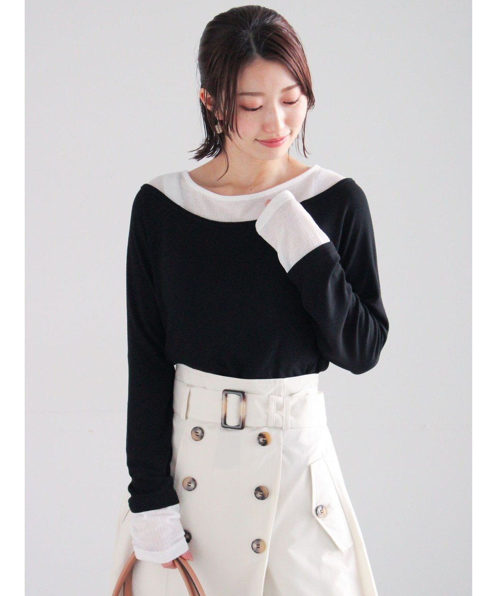 Te chichi レイヤードテレコトップス 