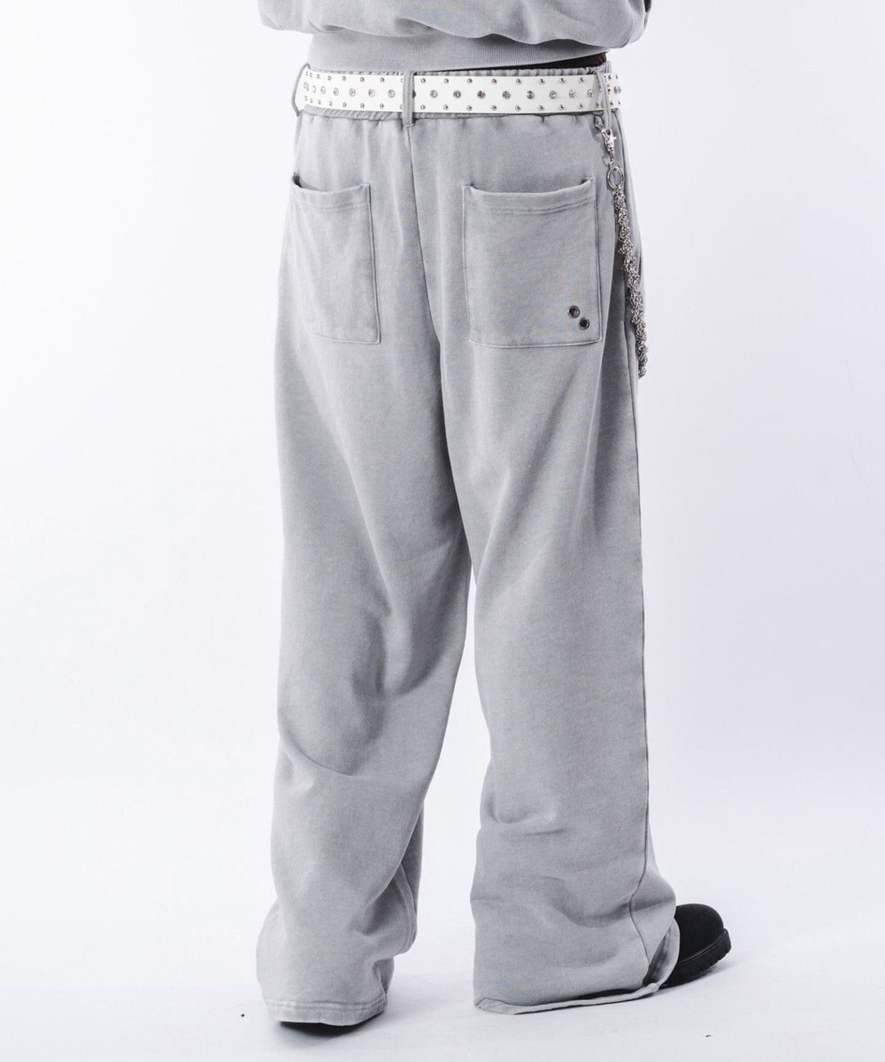 WEGO 【ウエストゴム/ユニセックス着用ITEM】ブリーチハトメスウェットパンツ 