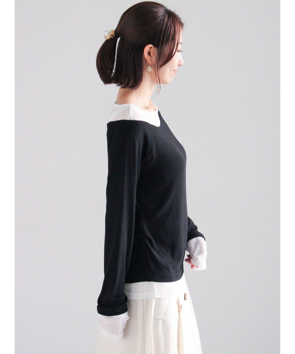 Te chichi レイヤードテレコトップス 