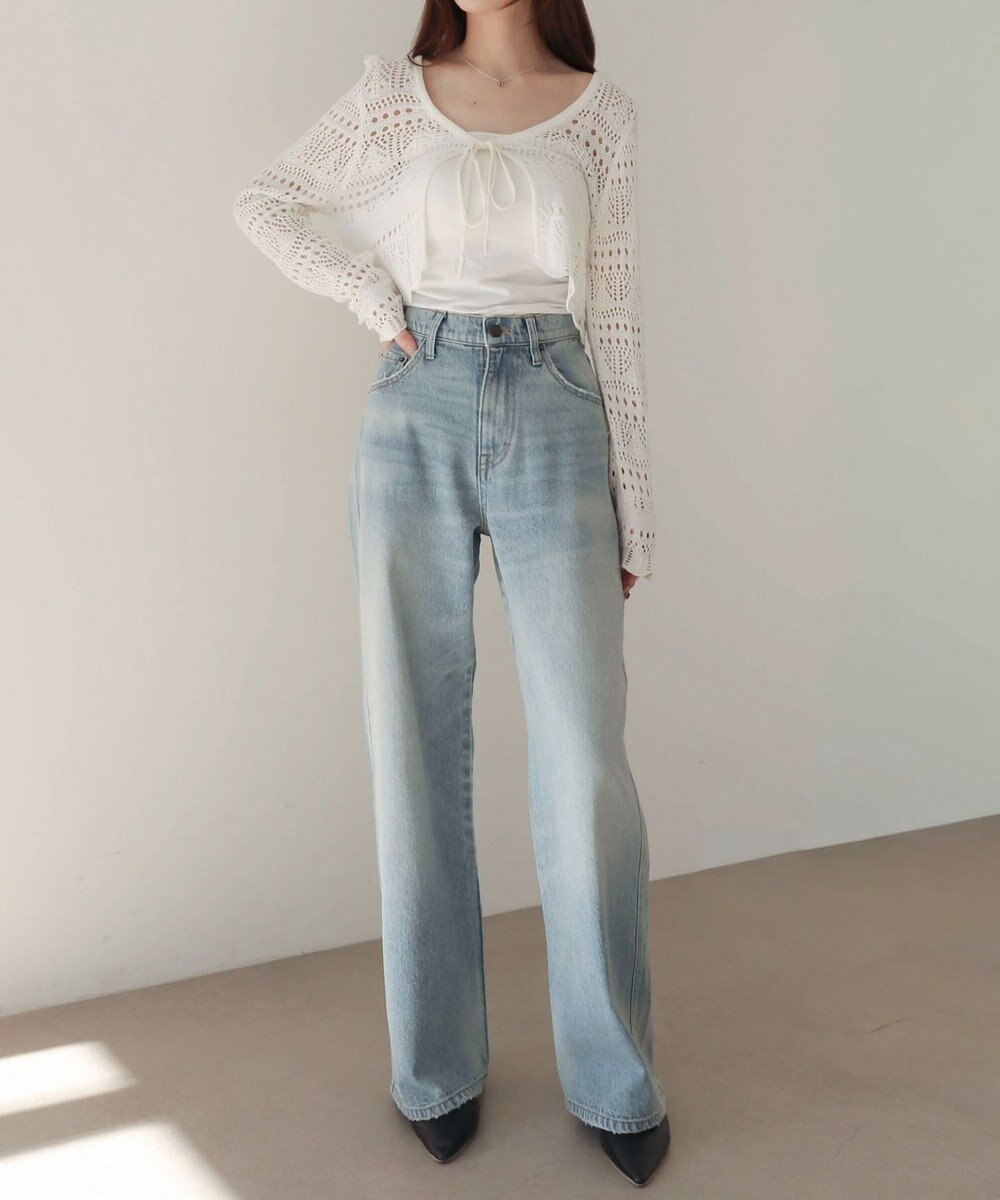 WEGO 【XS～Lサイズ展開/美脚】ストレートデニムパンツ 