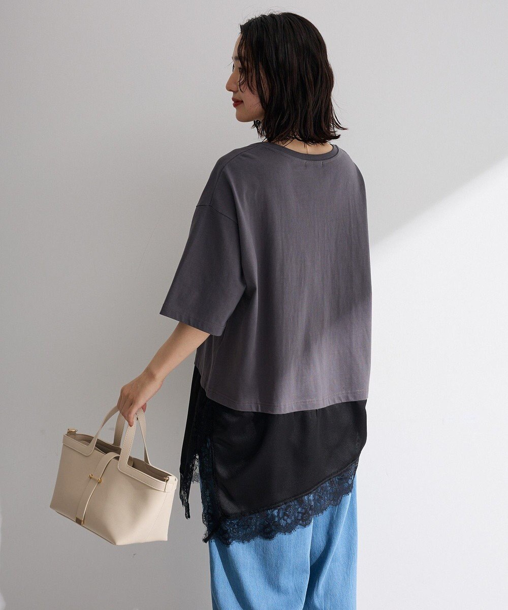Green Parks レースドッキングＴシャツ 