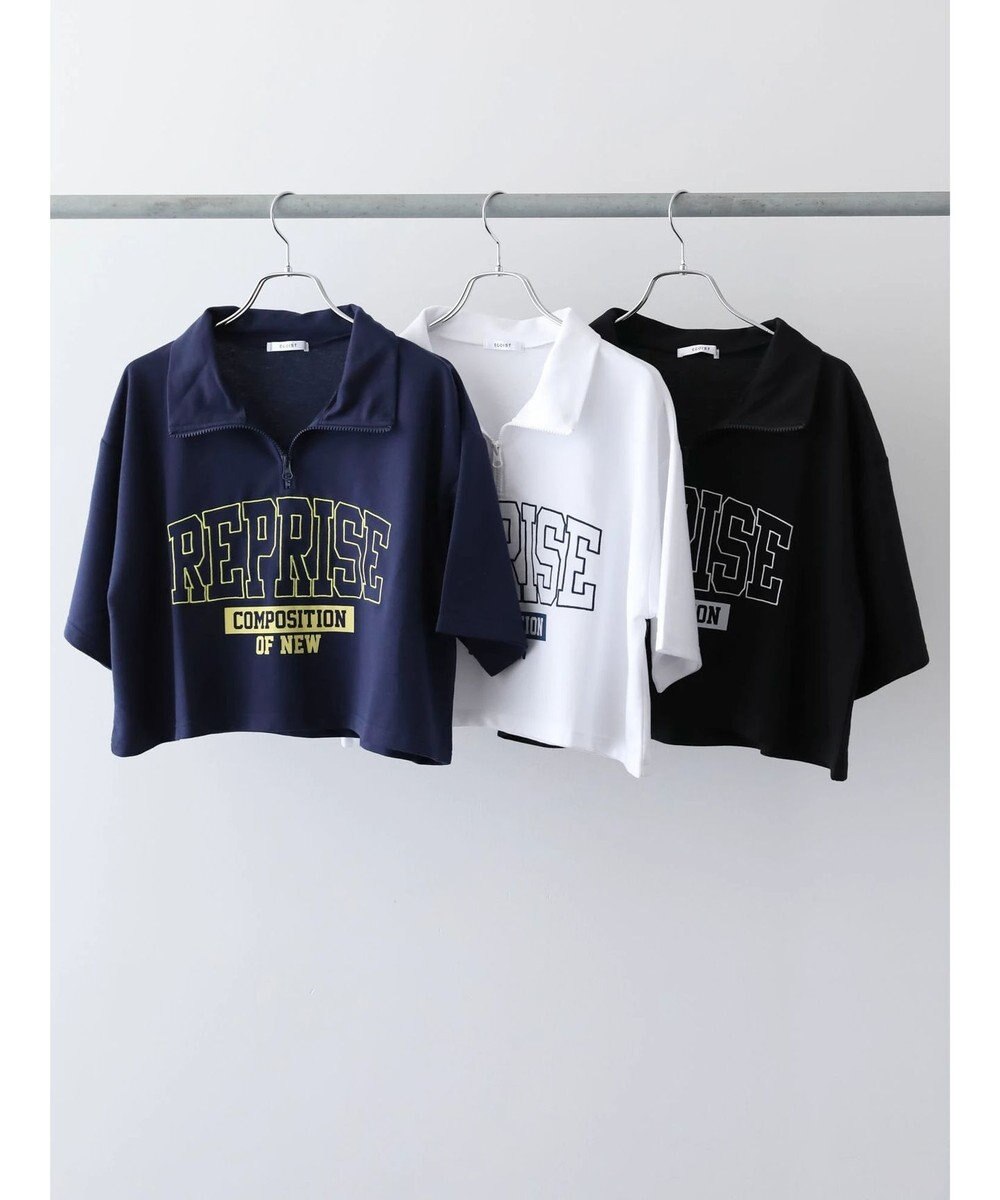 Green Parks ＥＧＯＩＳＴ　ハーフＺｉｐロゴ５分袖プルオーバー 