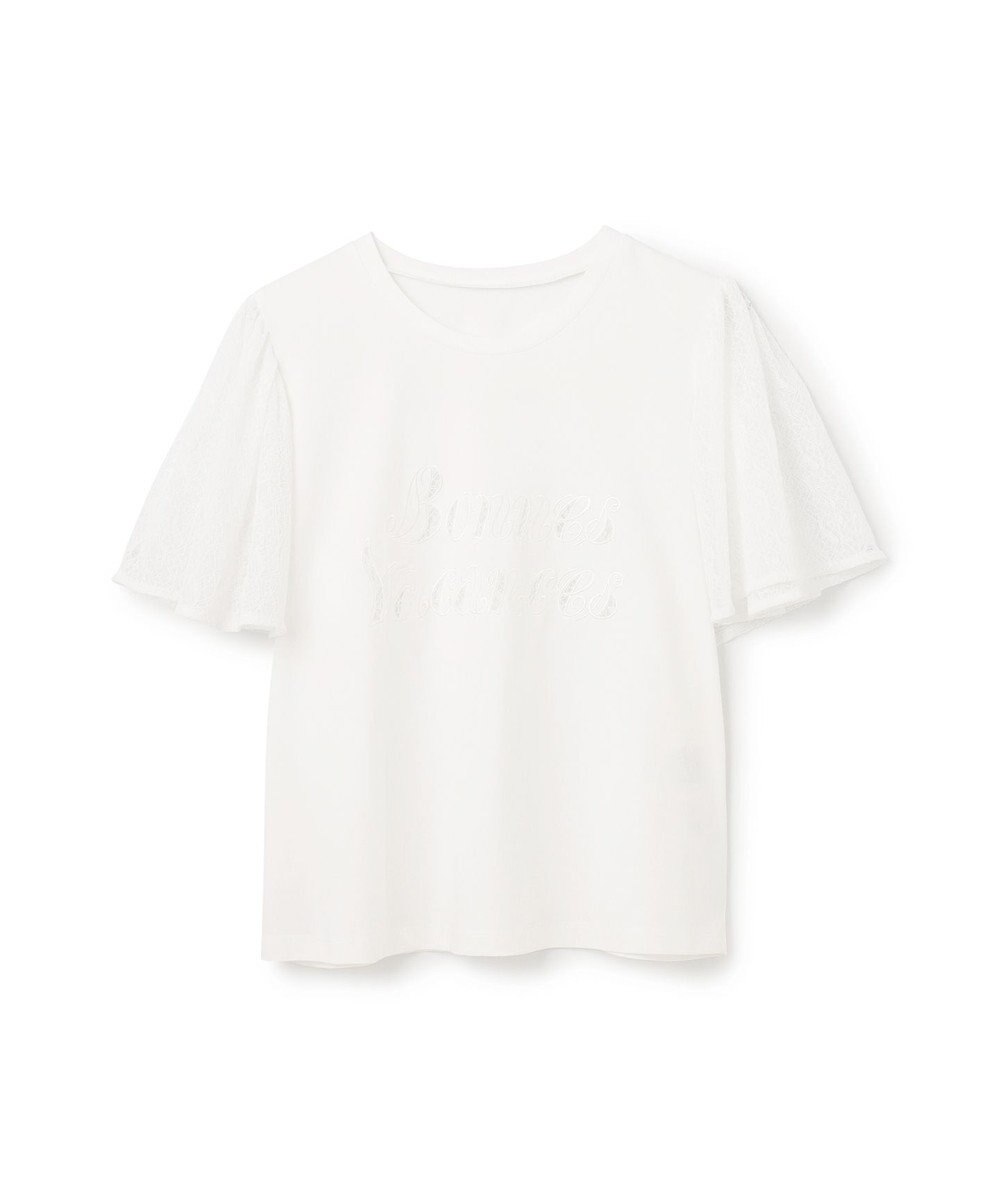 GRACE CONTINENTAL レースロゴTシャツ 