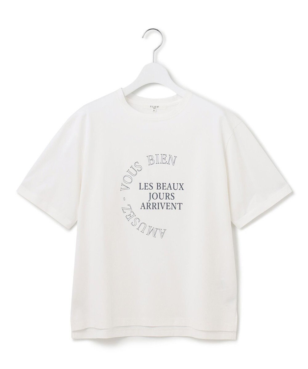 23区 S 【SLOW/一部店舗限定】エフォートレス プリントTシャツ 