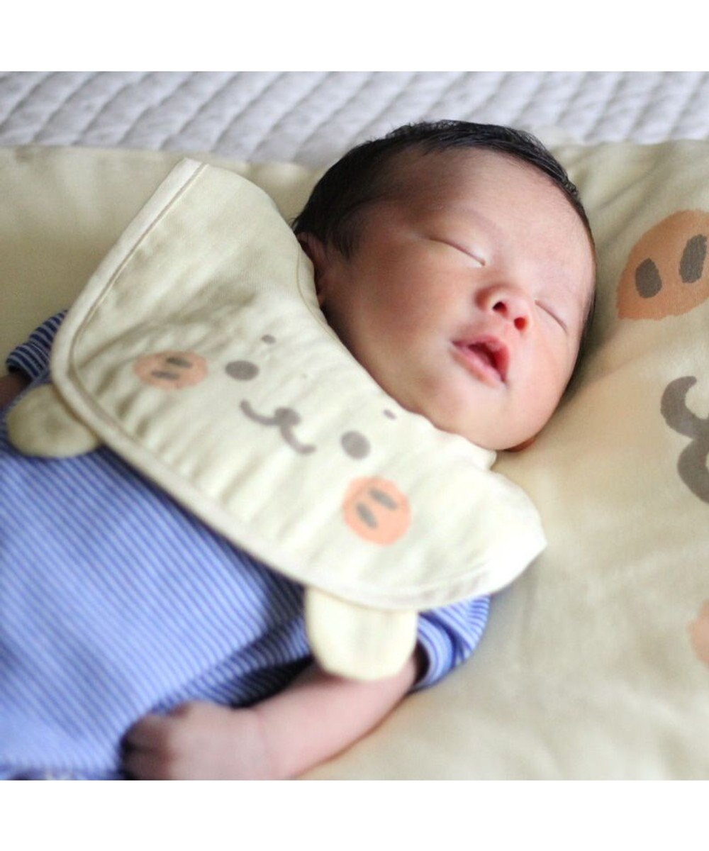 Mother garden しろたん 顔ぼん ガーゼスタイ 6重ガーゼ 