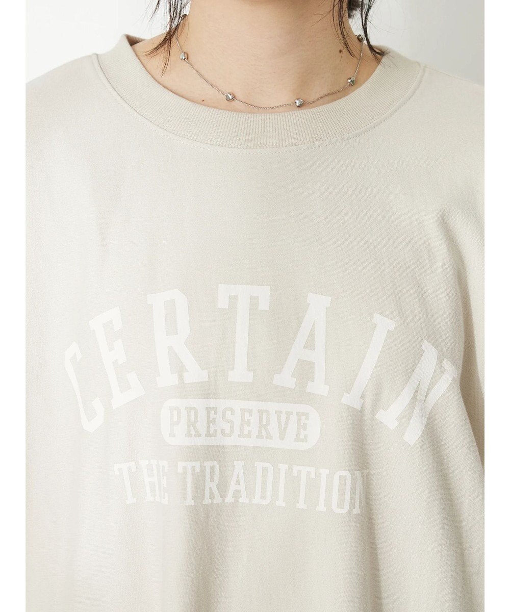 CRAFT STANDARD BOUTIQUE プリント裏毛チュニック 