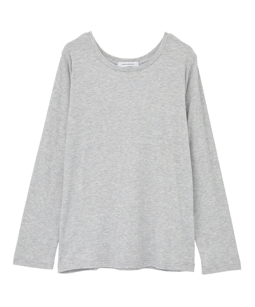 AMERICAN HOLIC シアーリブプルオーバー 