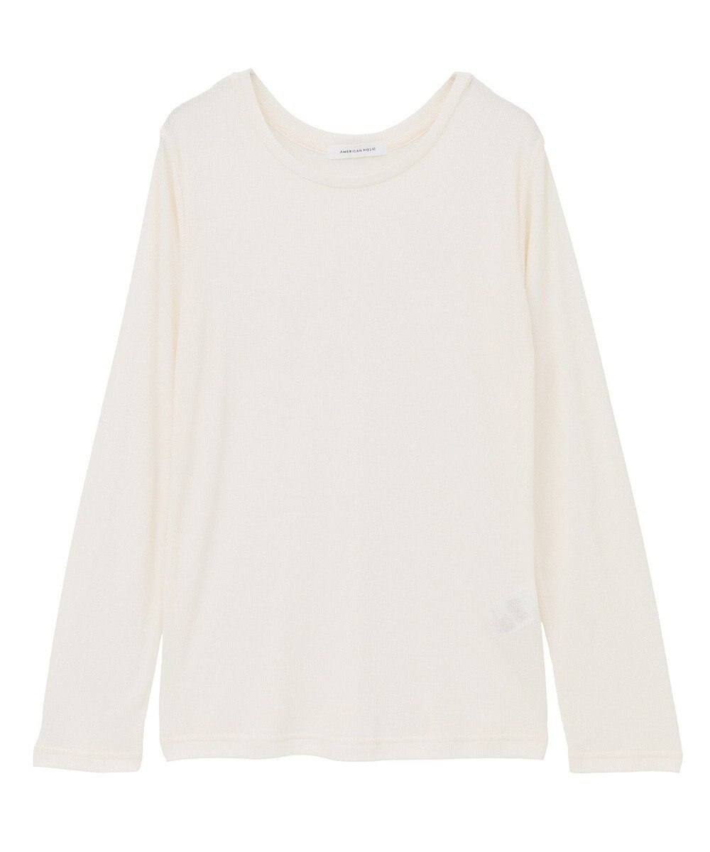AMERICAN HOLIC シアーリブプルオーバー 