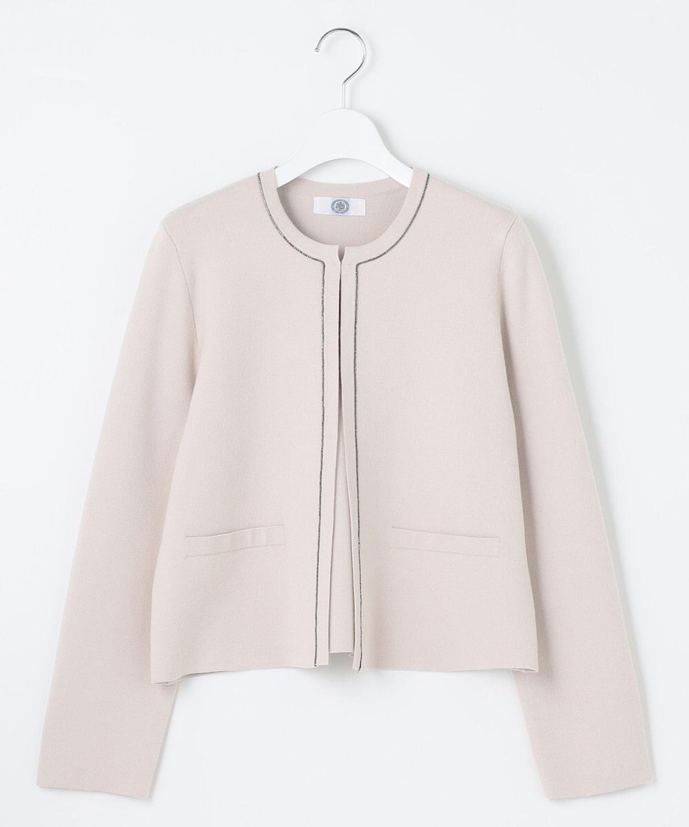 J.PRESS LADIES 【洗える】DECOR ニット ジャケット 