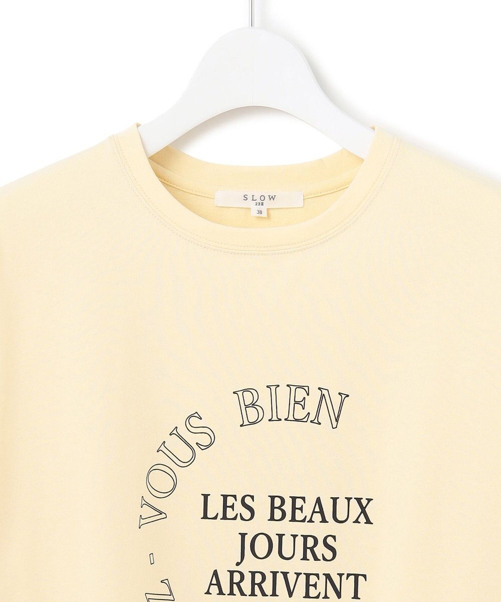 23区 L 【SLOW/一部店舗限定】エフォートレス プリントTシャツ 
