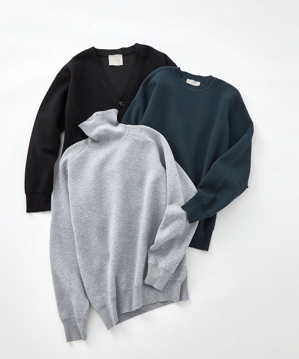 UNFILO MENS MOVE TEX クルーネック ニット 