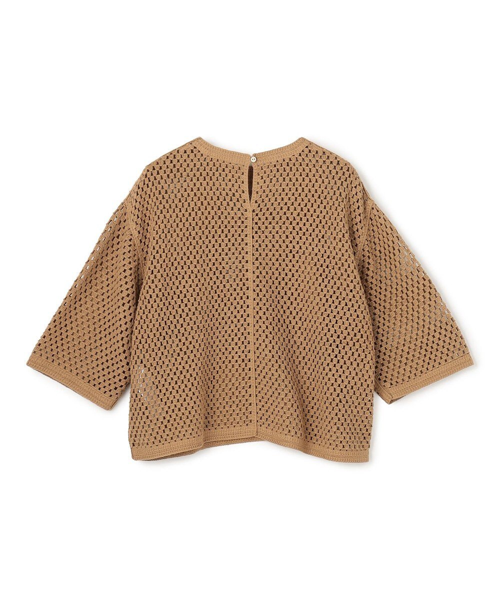 UNFILO クロシェレースニット ハーフスリーブ プルオーバー 