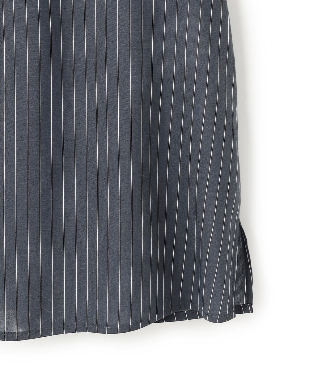 23区 【先行予約】ドライシアーストライプ フロントタック ブラウス 