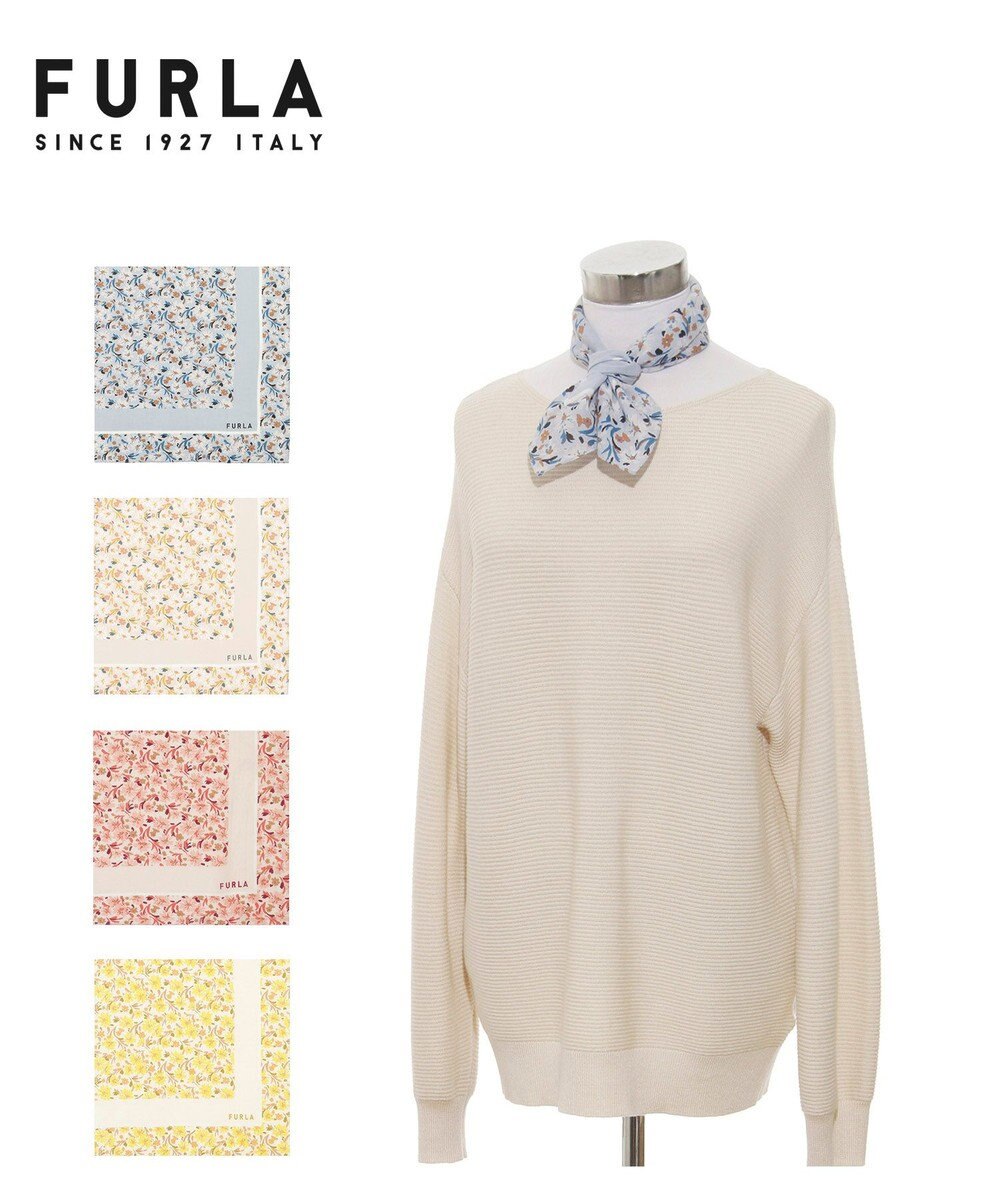 MOONBAT フルラ (FURLA) コットンプチスカーフ 50cm×50cm 