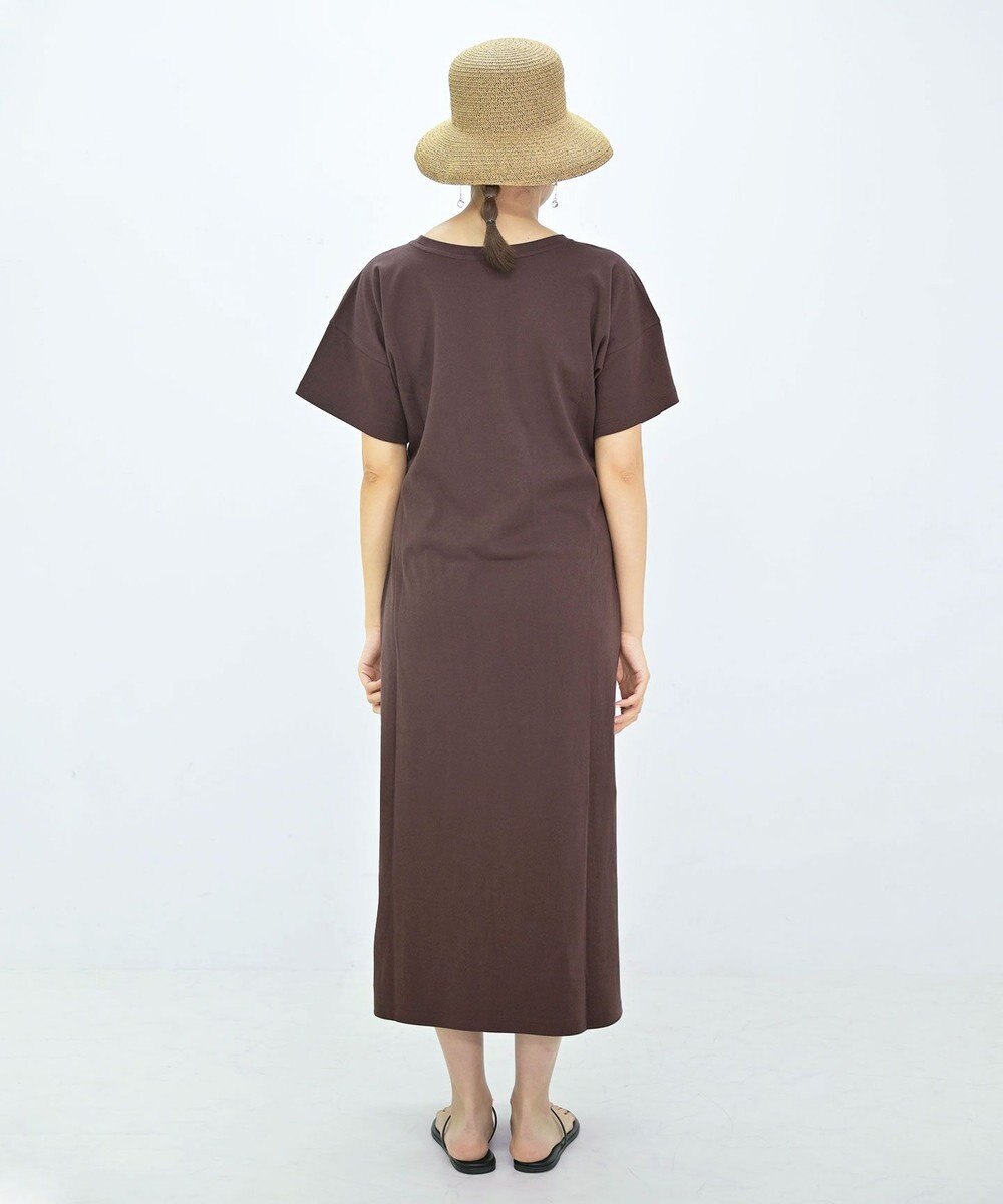 TOQUE 25SS新作〈大草直子さんアドバイザー〉スーピマコットン半袖ロングワンピース 