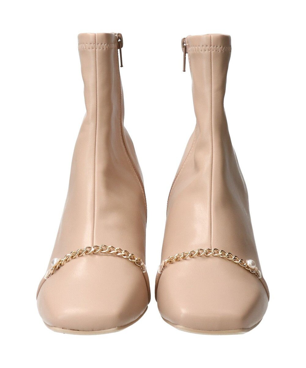 Bridget Birkin 【Bridget Birkin】アクセサリーパールチェーンショートブーツ 