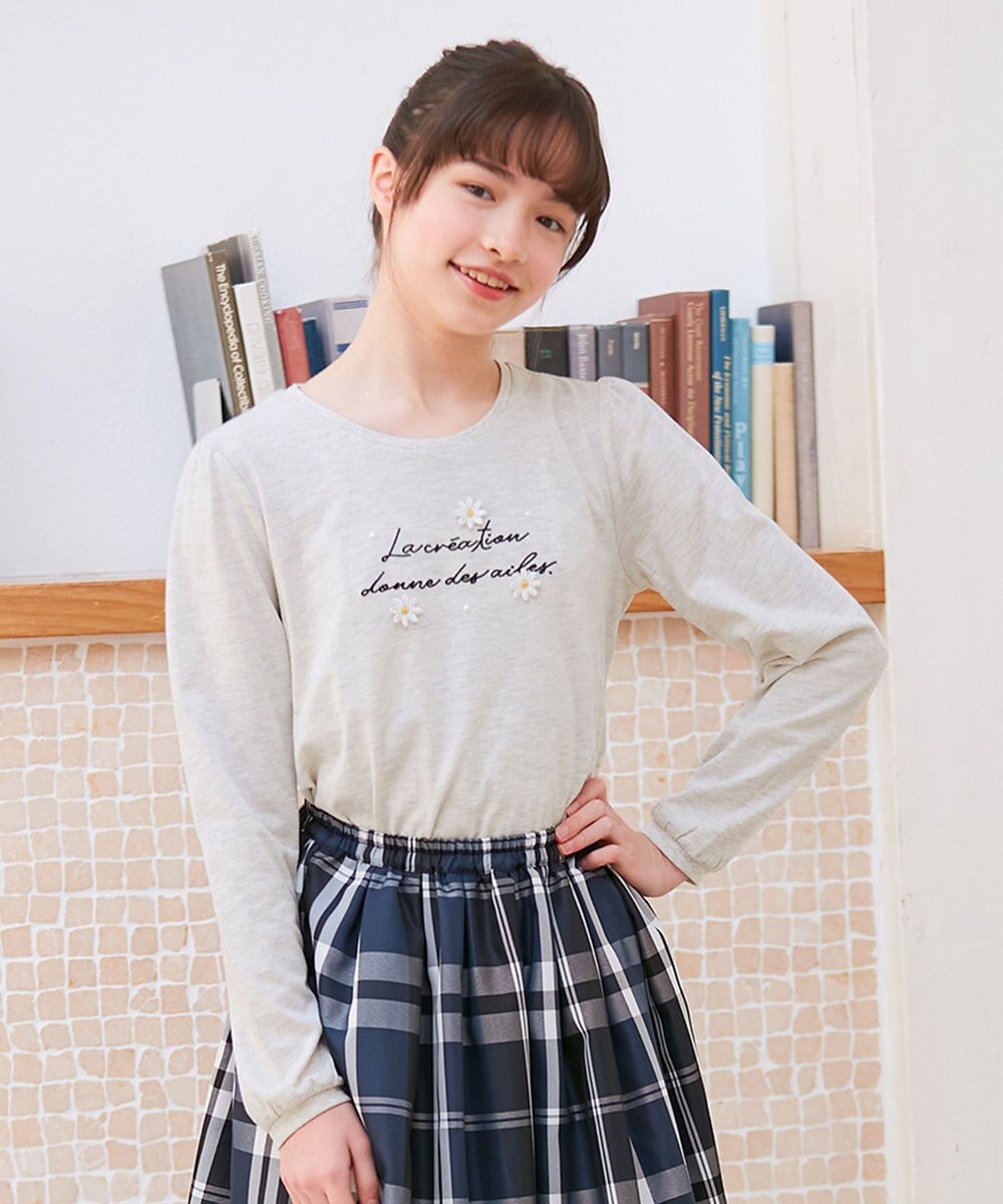 ANY KIDS ロゴ入り 長袖 Ｔシャツ 