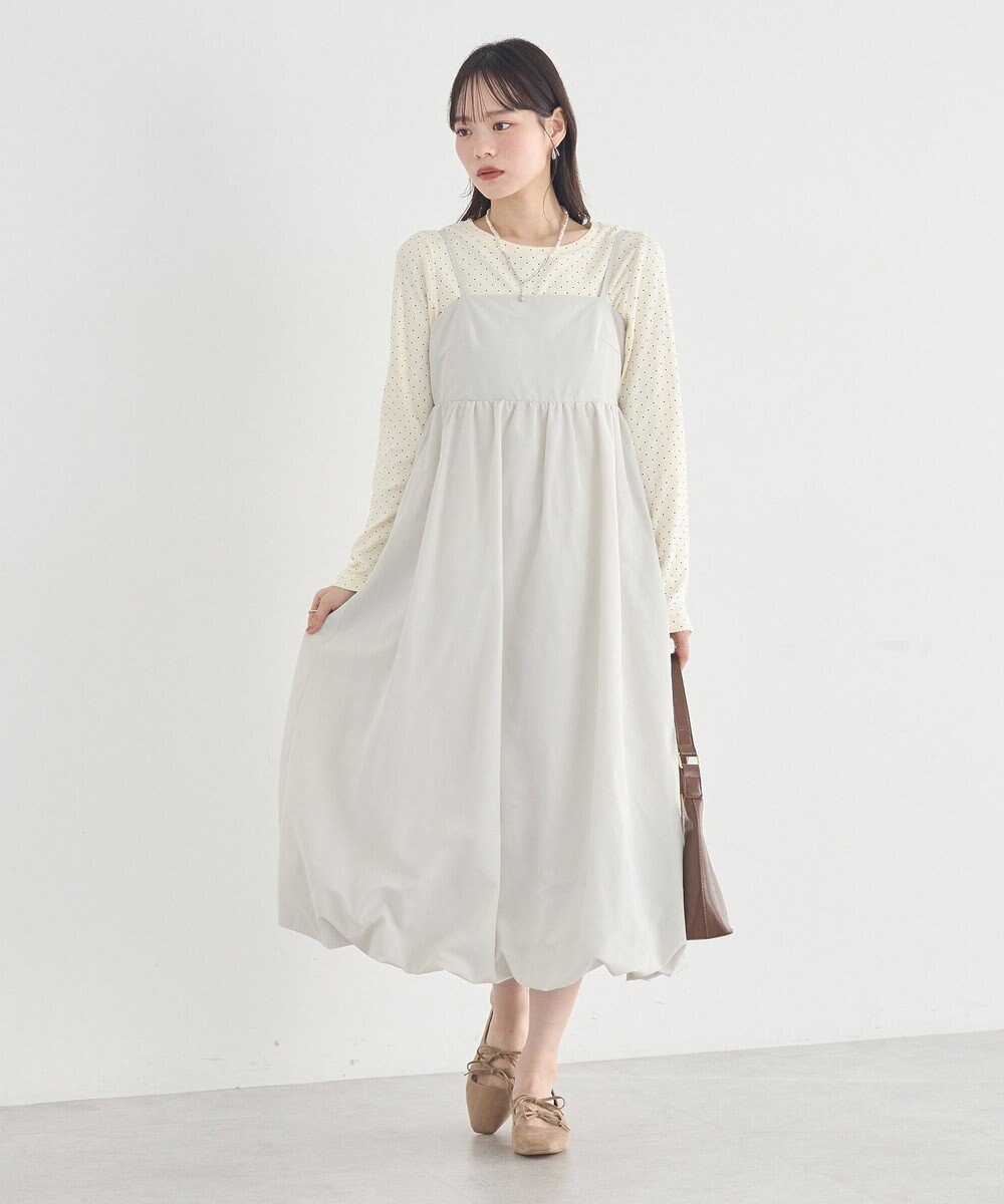 earth music&ecology バルーンキャミワンピース 