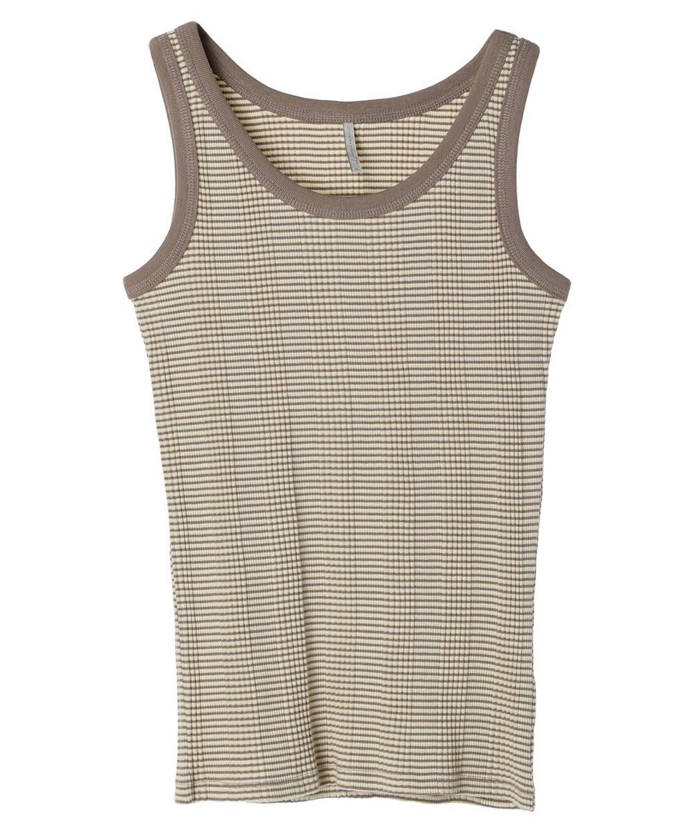 AMERICAN HOLIC 針抜きテレコボーダータンクトップ 