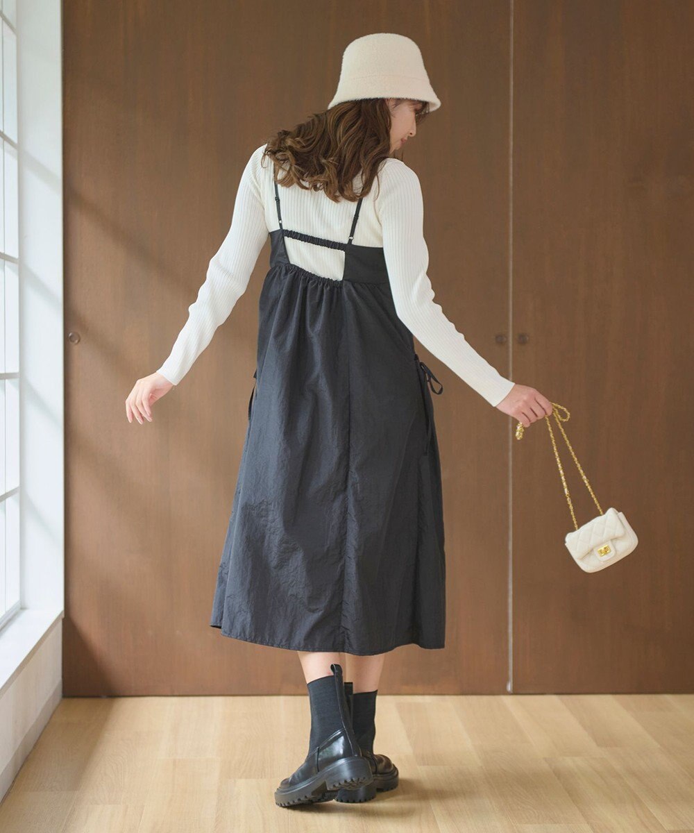 Feroux 【洗える】ニットセット キャミソールワンピース 