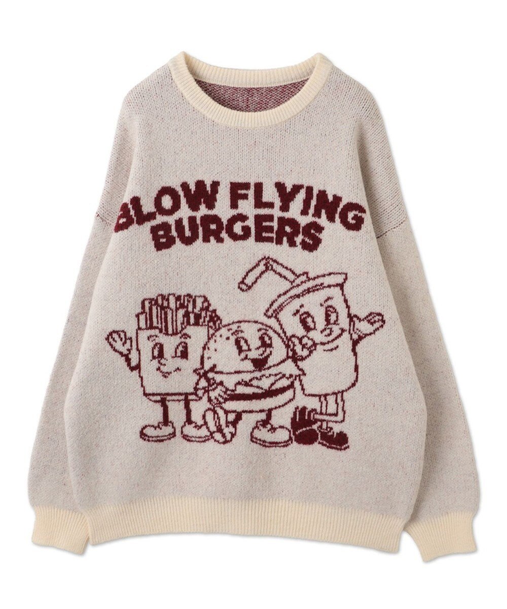 WEGO ファニーグラフィックフラッフィーニットプルオーバー 