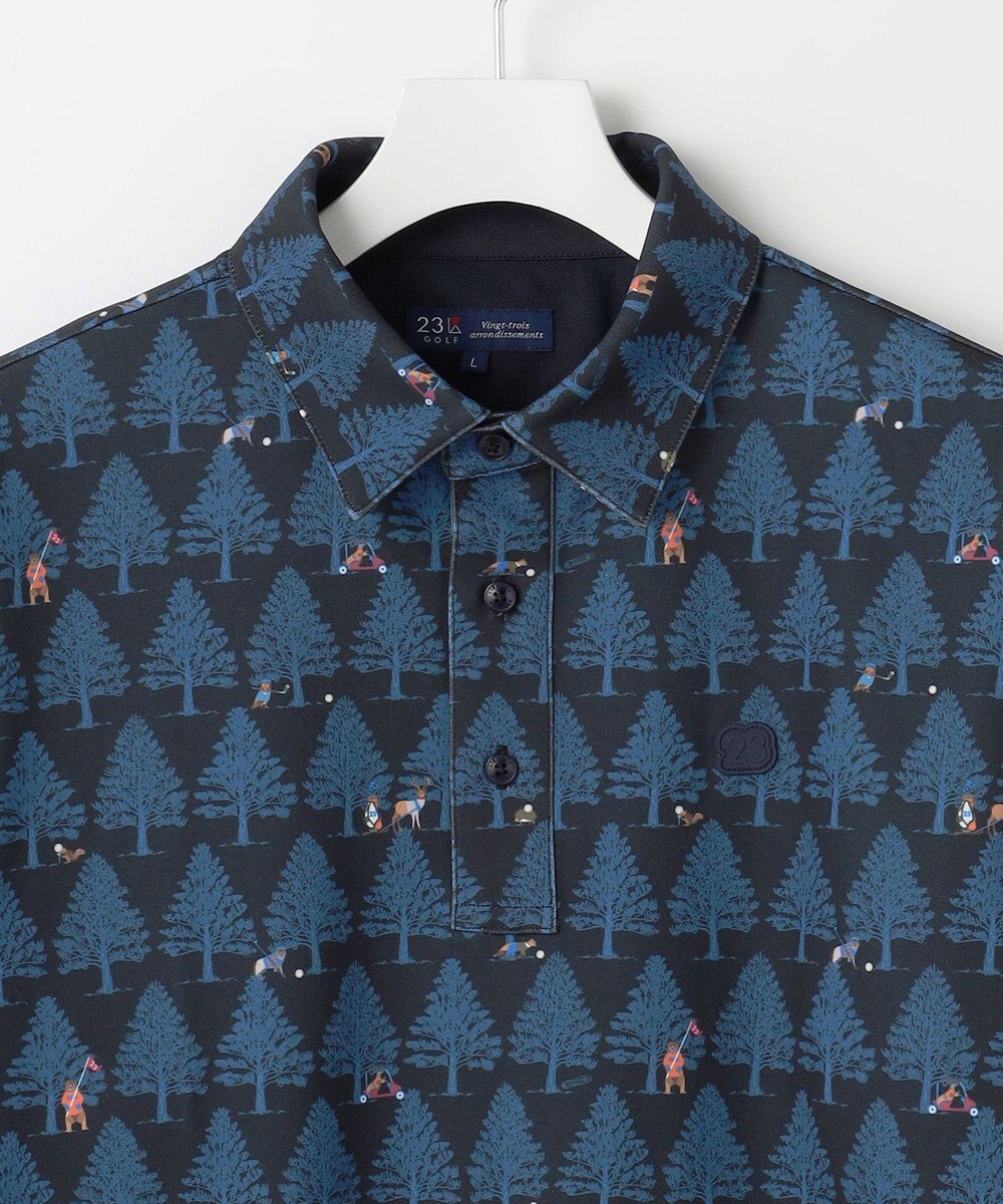 23区GOLF 【MEN】白夜ゴルフ柄 長袖シャツ 
