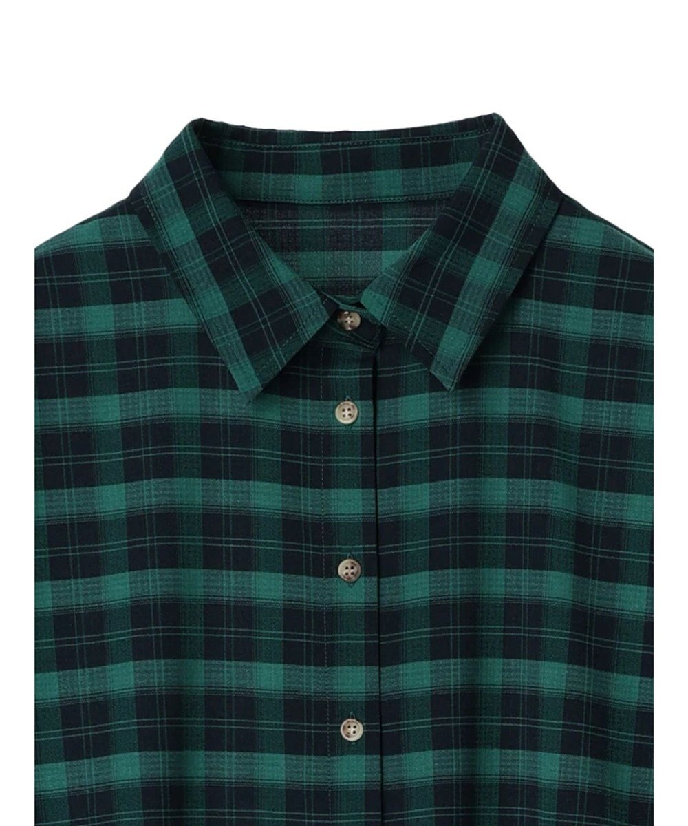 Green Parks ＥＧＯＩＳＴ　チェックロゴシャツチュニック 