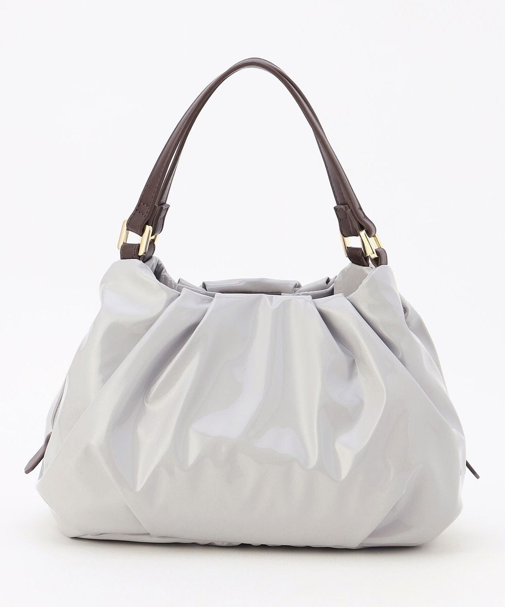 LA BAGAGERIE ソフトエナメル2WAYハンドバッグ Sサイズ 