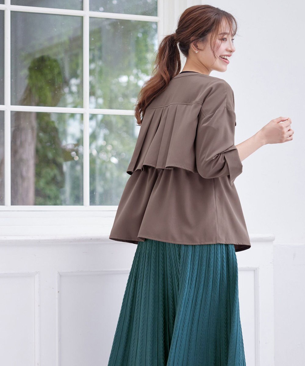 Tiaclasse 【洗える】ドロストレイヤーブルゾン 