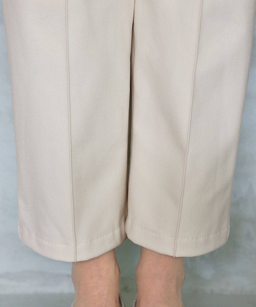 Tiaclasse 【日本製・洗える】すふれ起毛ワイドパンツ 