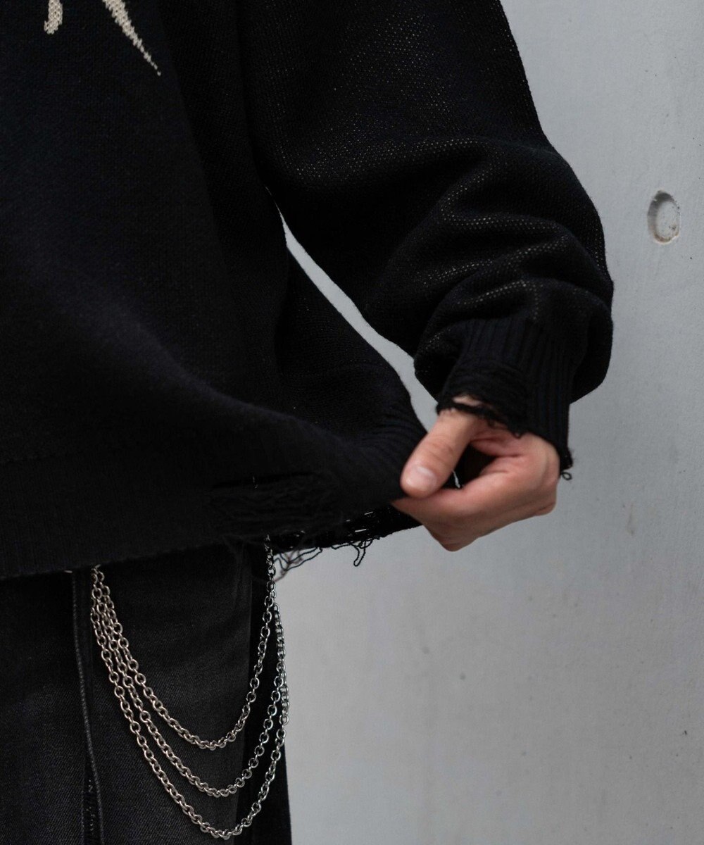 WEGO ダメージジャガードプルオーバー 