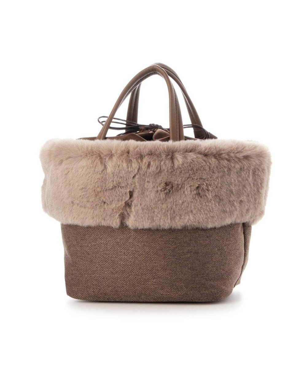 UNBILLION カシュカシュ cachecache / エコファーコンビリボントートバッグ 