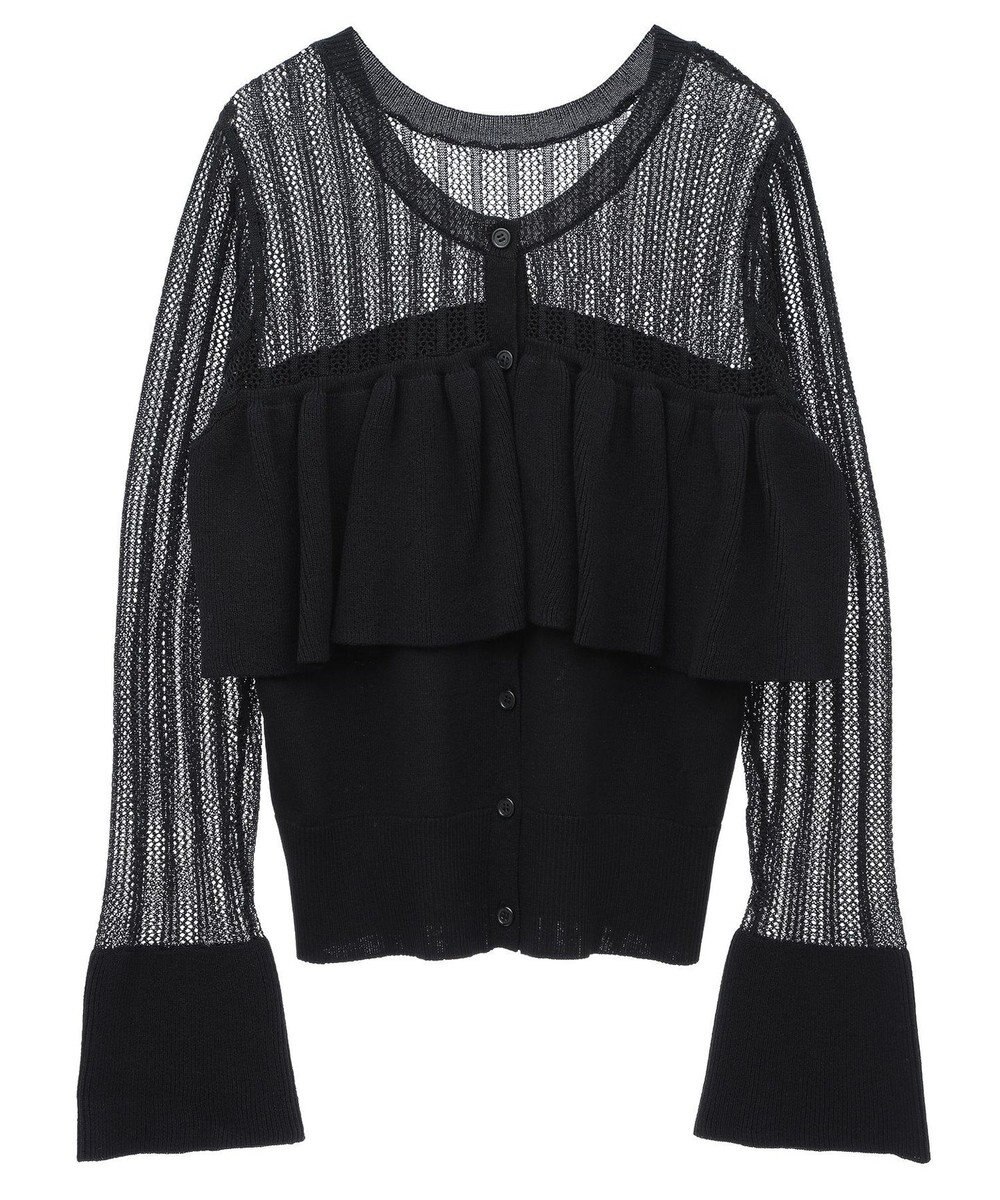 Green Parks ２ＷＡＹ　ラッフル切替ニットトップス 