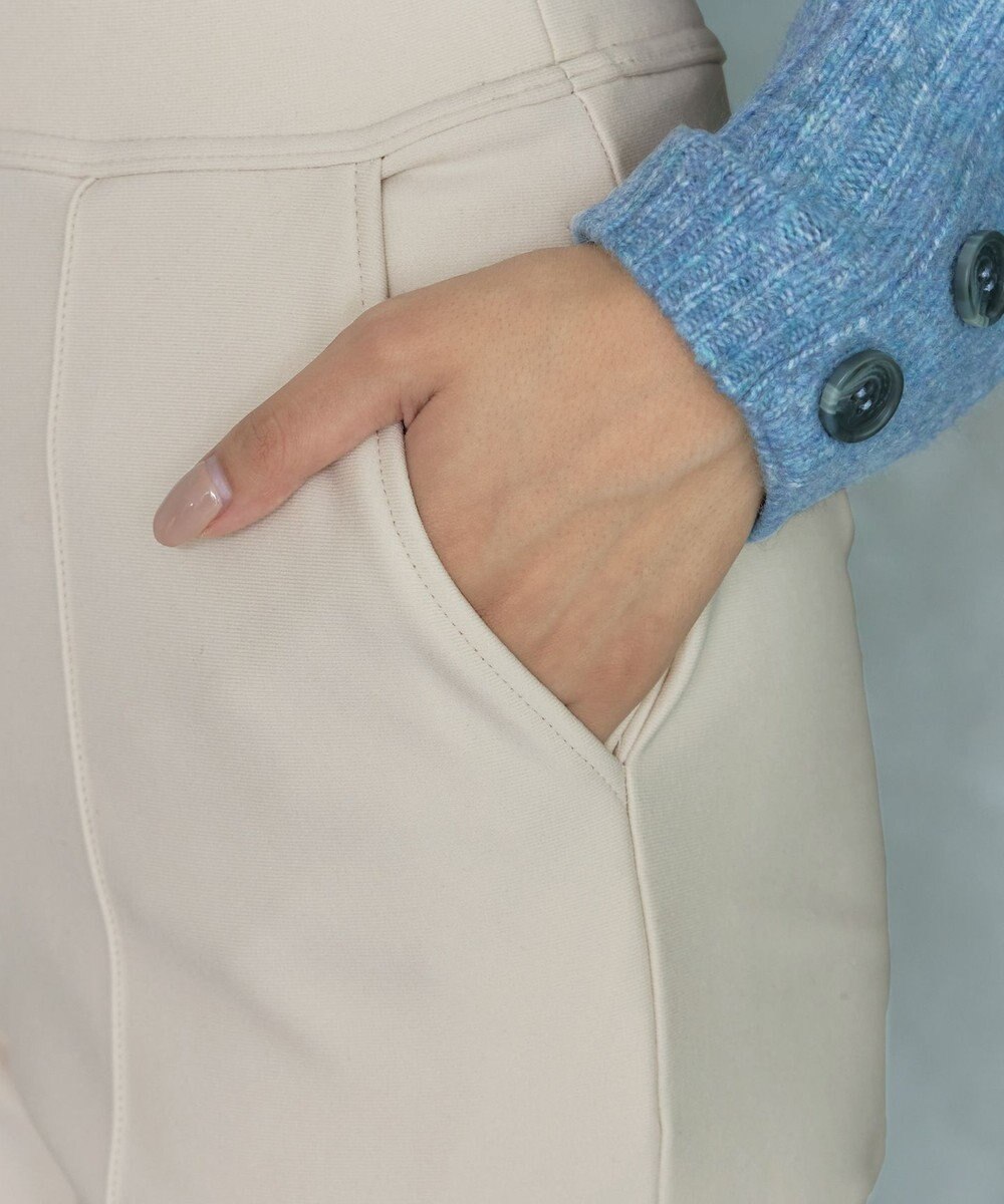 Tiaclasse 【日本製・洗える】すふれ起毛ワイドパンツ 