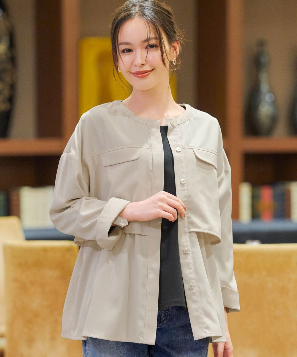 Tiaclasse 【洗える】ドロストレイヤーブルゾン 