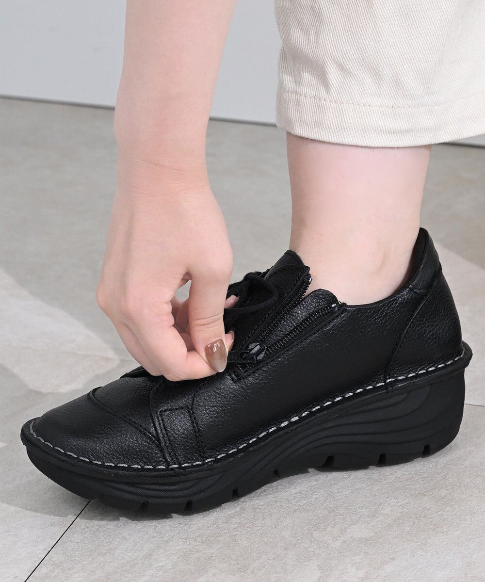 Pointer 本革超軽量レースアップスニーカー 