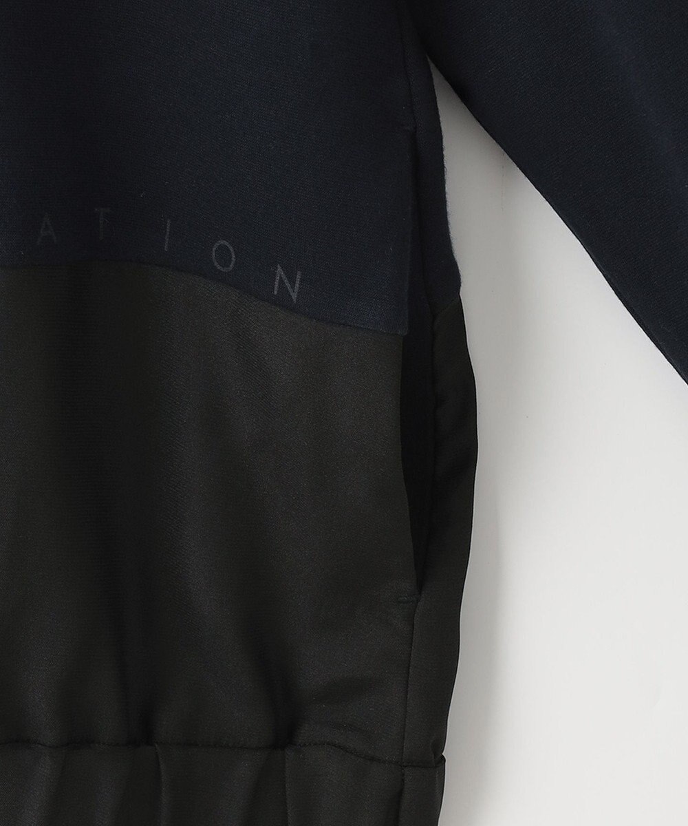 23区GOLF 【23Fondation/WOMEN】コンビ素材 フーディパーカー 