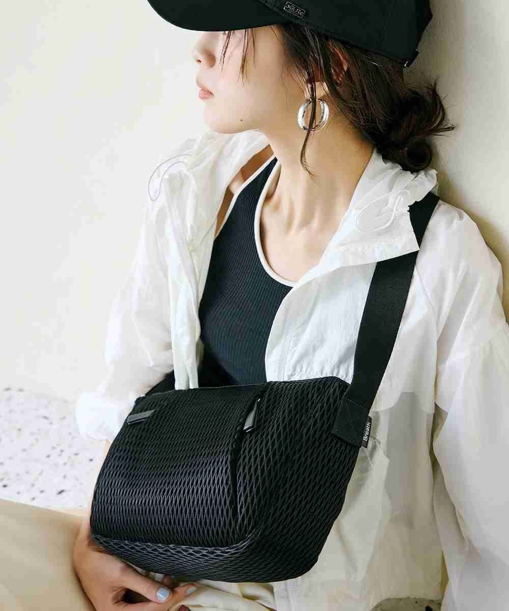 TOPKAPI 【Breath TOPKAPI】ポリメッシュ ショルダーバッグ 