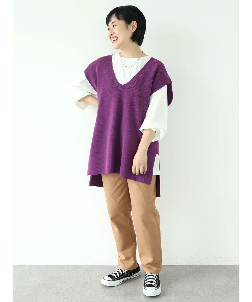 CRAFT STANDARD BOUTIQUE Ｖネックニットベスト＋ロンＴｅｅ 