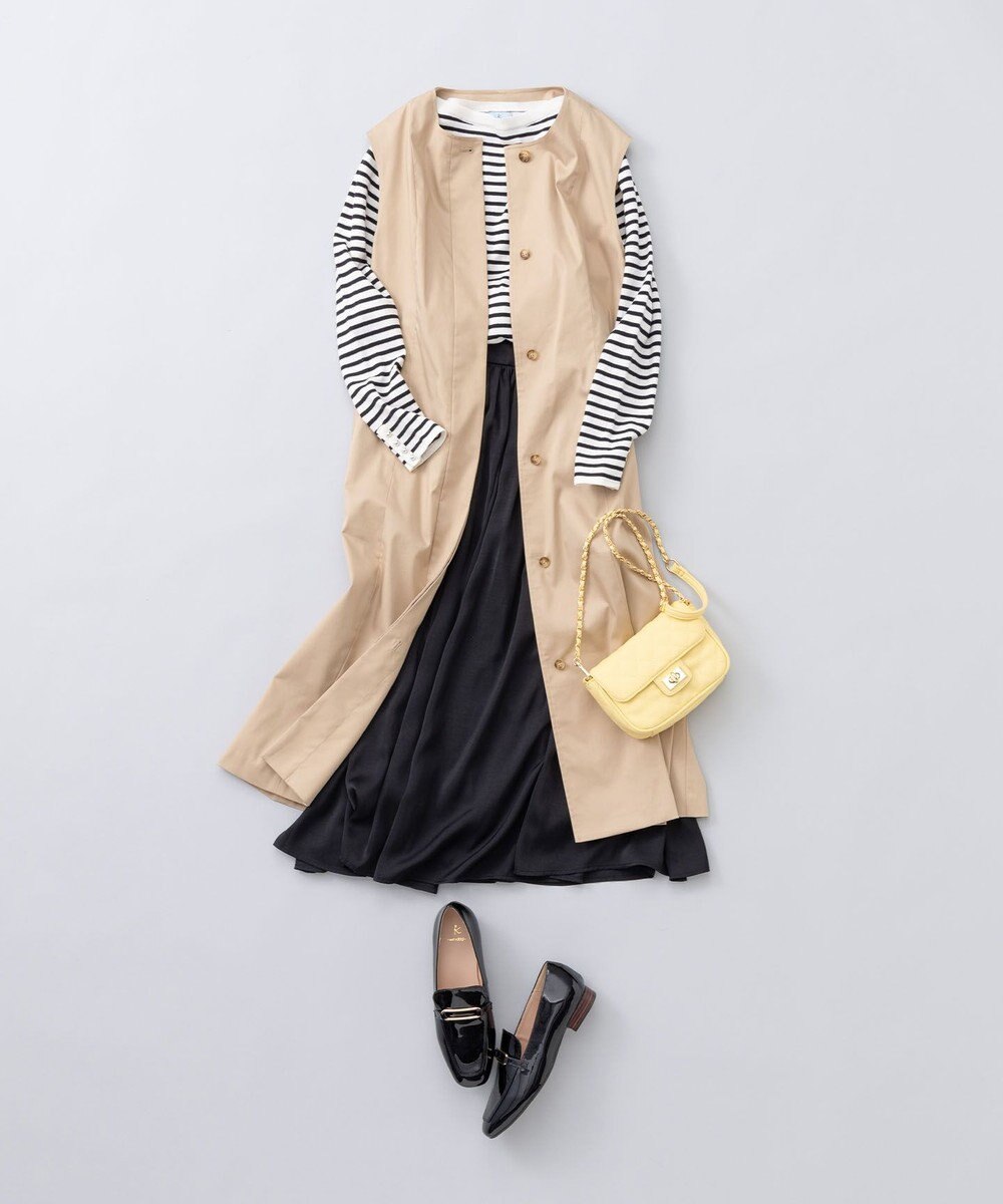 組曲 シルク混ニットロングＴシャツ 