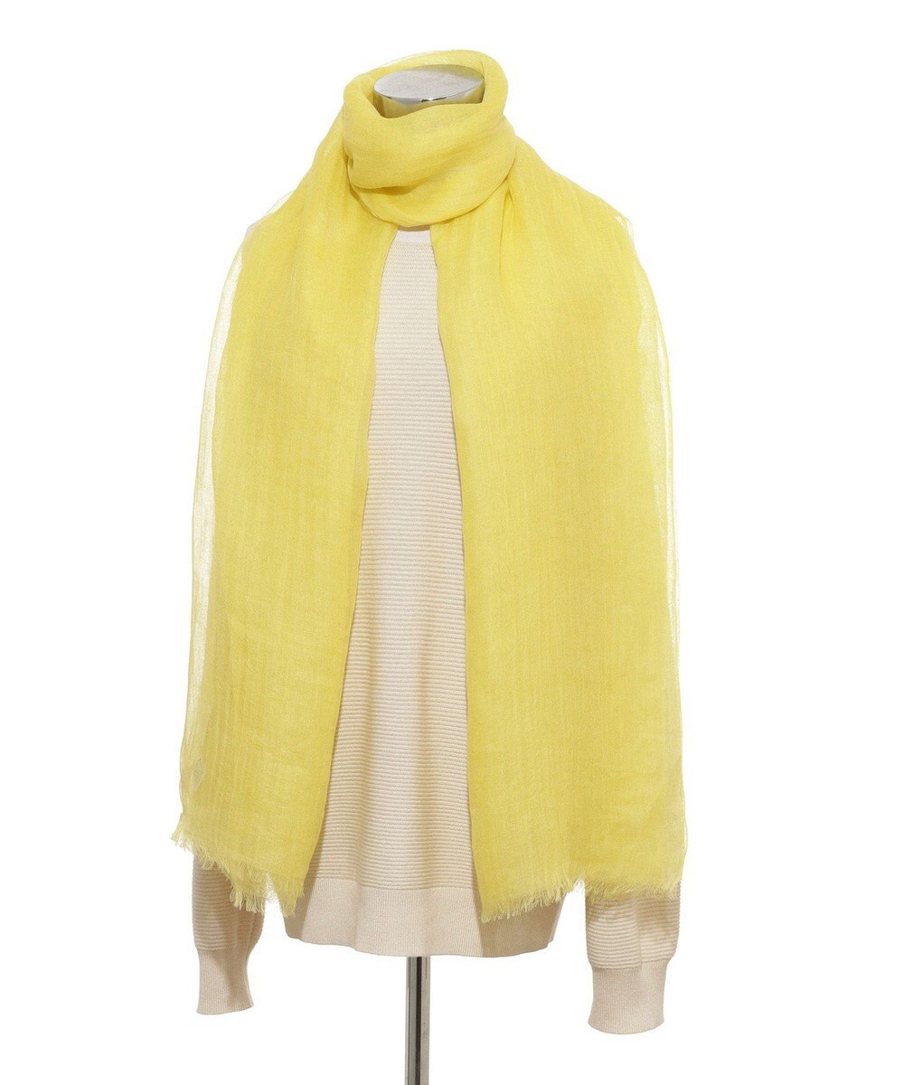 MOONBAT FURLA (フルラ) 無地ストール 麻 カシミヤ  180cm×85cm  手洗い可能 