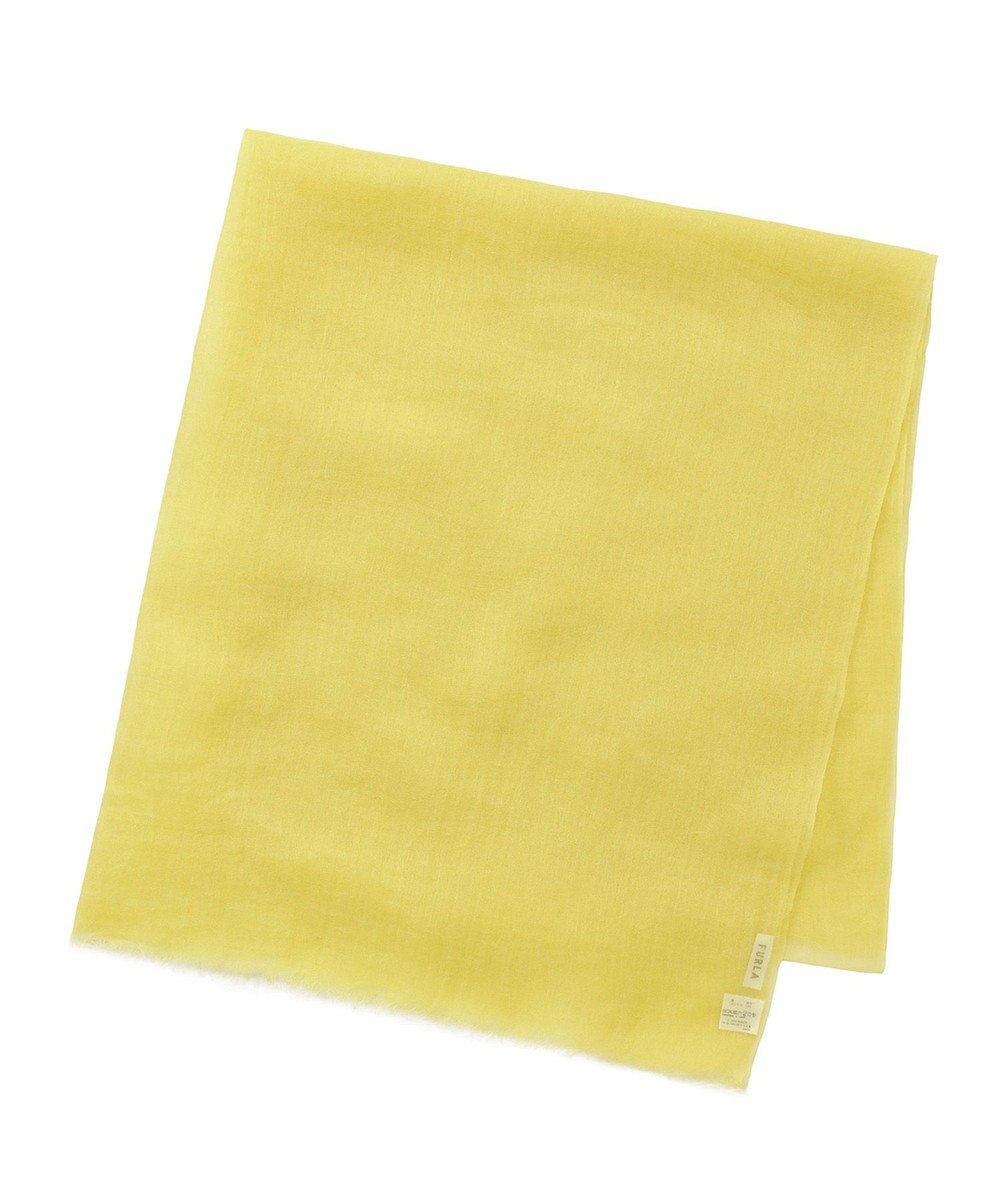 MOONBAT FURLA (フルラ) 無地ストール 麻 カシミヤ  180cm×85cm  手洗い可能 