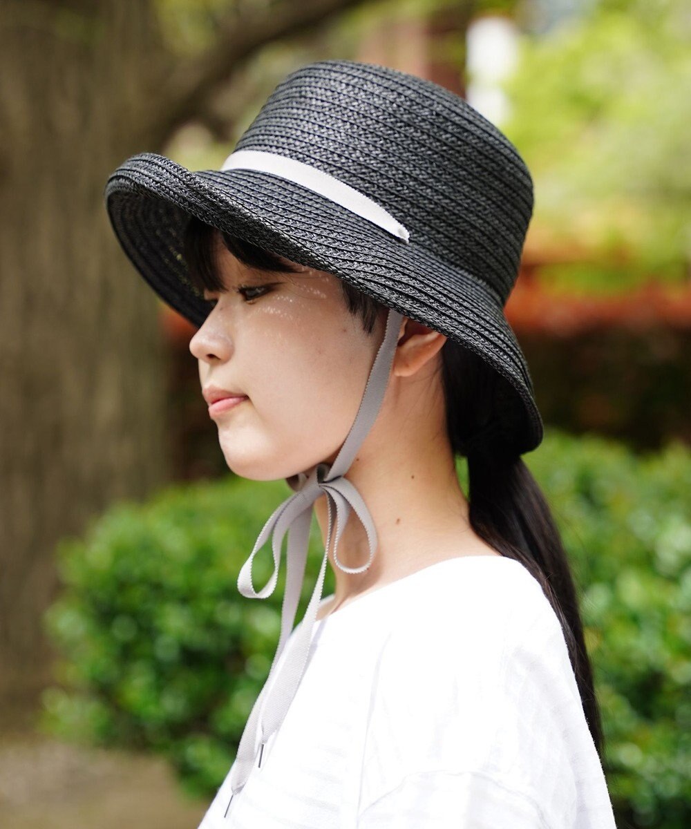 石田製帽 ペーパーブレード 3WAY ソフトセーラハット(汚れ防止テープ付き）〈折り畳めるサイズ調整可〉 