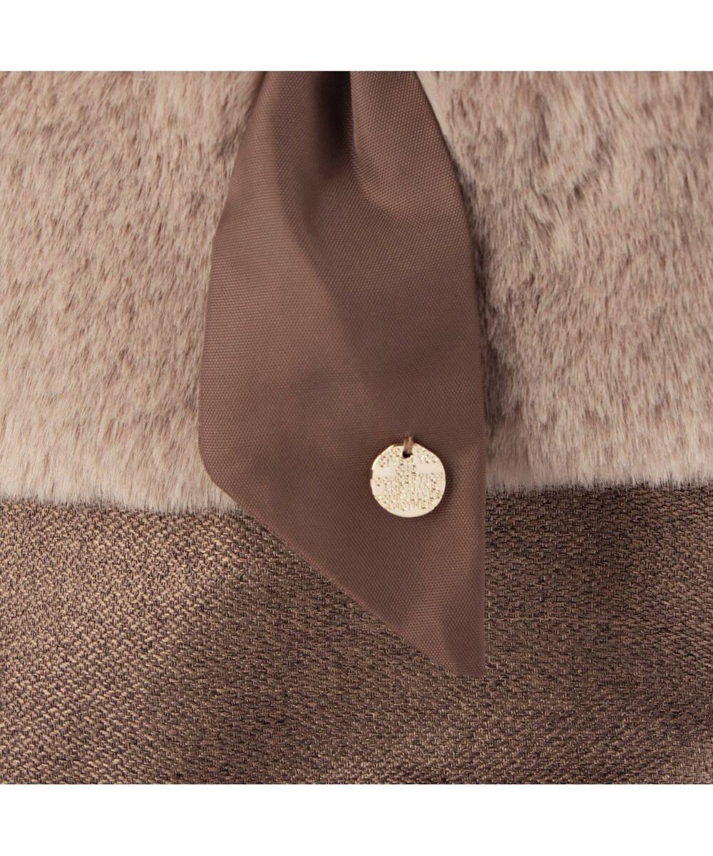 UNBILLION カシュカシュ cachecache / エコファーコンビリボントートバッグ 