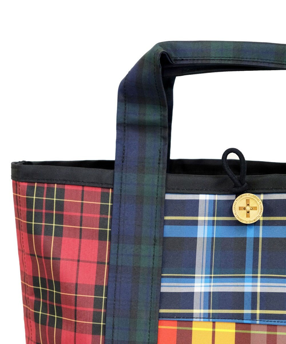 +RING 【水・汚れに強い】【A4サイズ収納】撥水トートバッグ M CHK SR256 