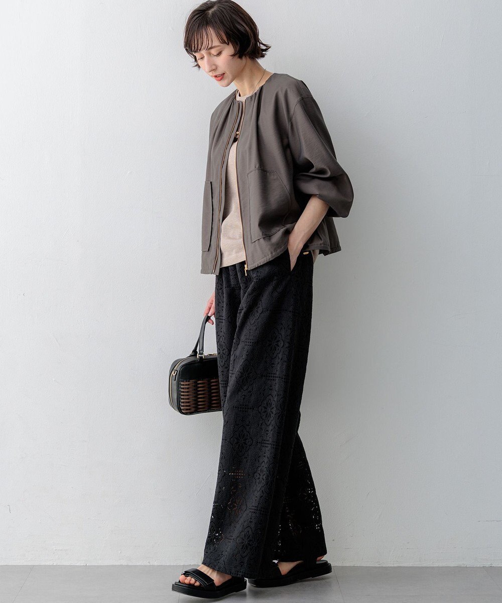 23区 【先行予約】ラッセルオーナメントレース ワイド パンツ 