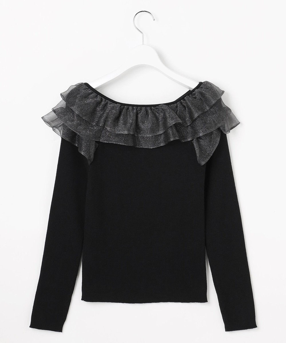 Feroux 襟フリル ニット 