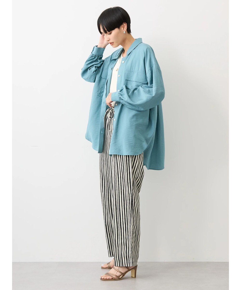 AMERICAN HOLIC 接触冷感Ｗポケット袖タックシャツチュニック 